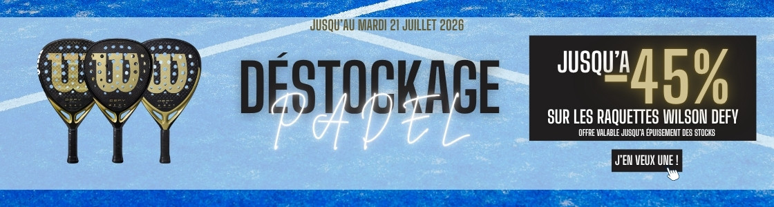 D&eacute;stockage padel