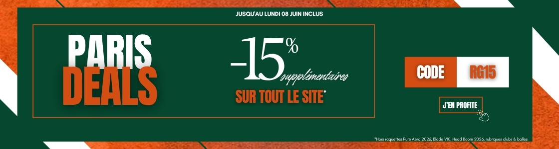 Offre : -15% de remise suppl&eacute;mentaire sur tout le site