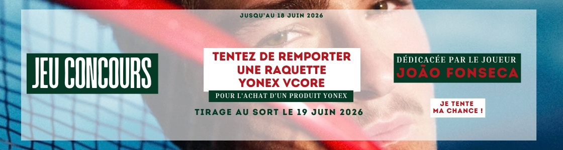 Jeu concours Yonex : Une raquette Vcore a gagner