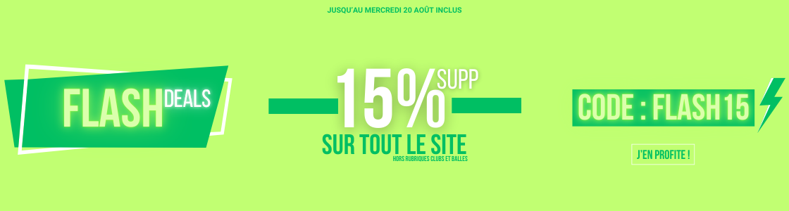 Profitez de 15% supplémentaires 