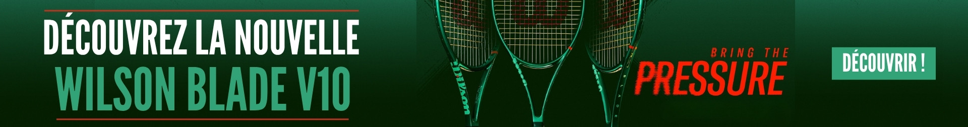 Nouvelle raquette Wilson Blade V10
