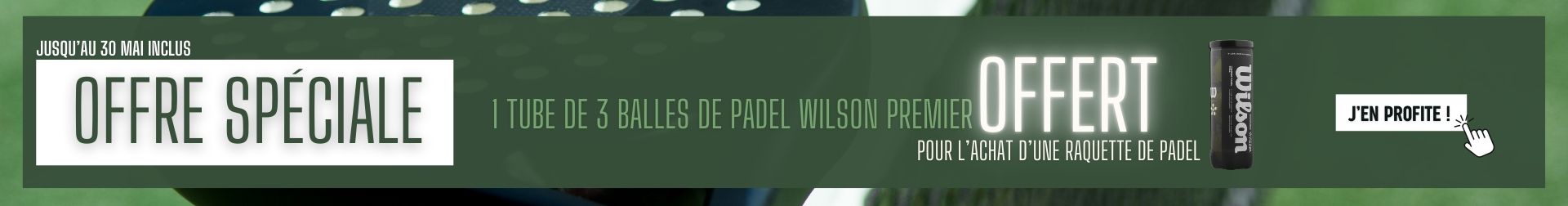 Offre spéciale padel